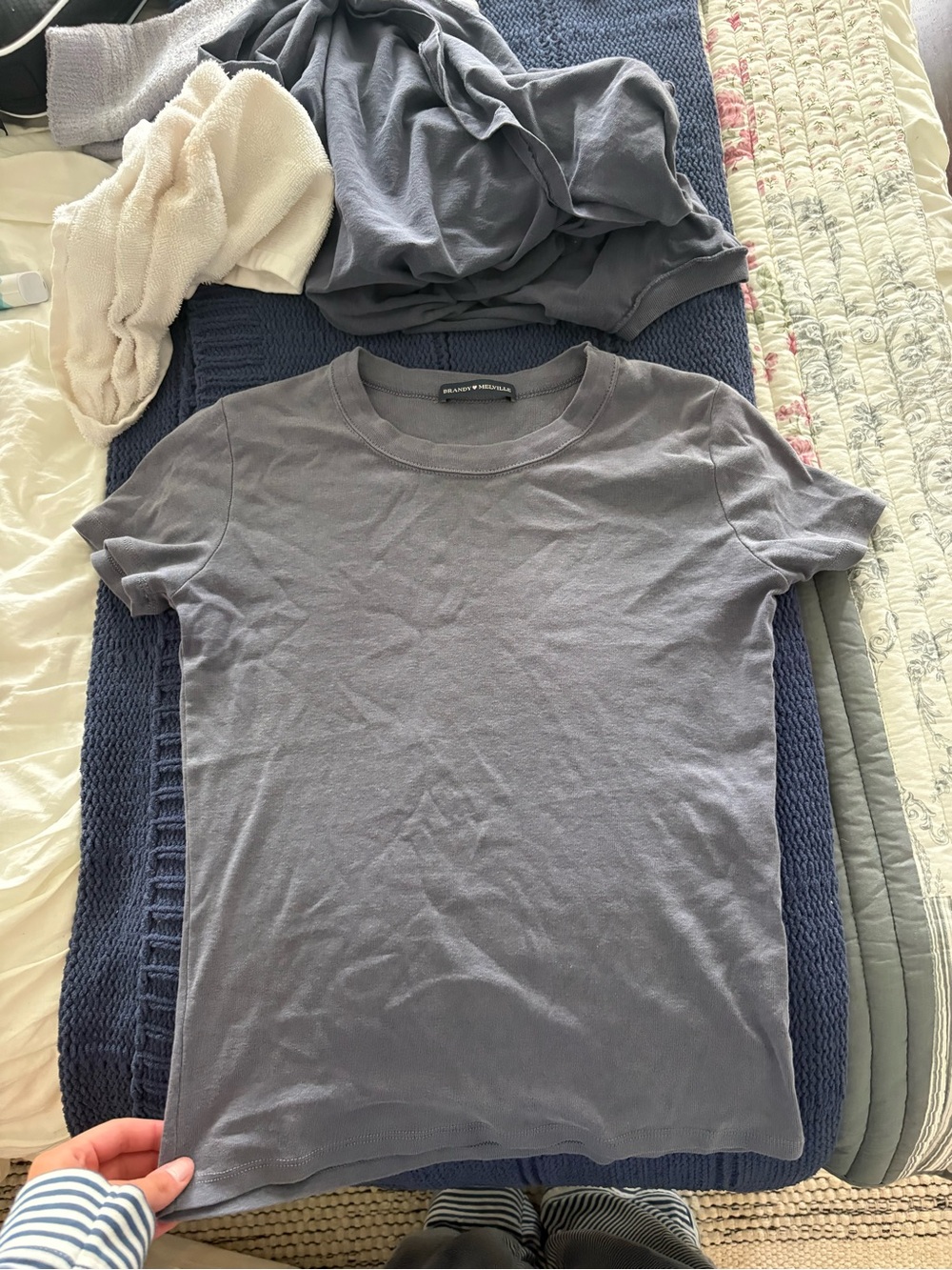 Brandy tshirt blue/grey